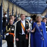 Il nuovo re dei Paesi Bassi, Willem-Alexander e la regina Maxima il giorno dell'investitura