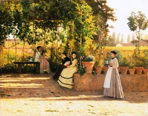 Silvestro Lega - Il pergolato1868